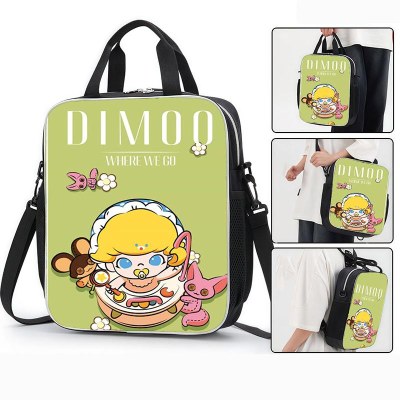 15 stylů LABUBU Školní taška Crossbody taška Batoh Nákupní taška Kreslená Roztomilá Velkokapacitní Studentská Doučovací taška Taška pro základní školu