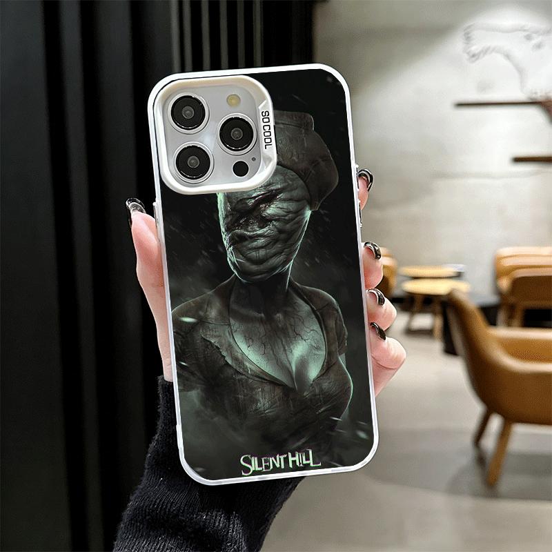 

Silent Hill Horror Theme Shockproof Phone Case for iPhone 17 Air 16 16E 15 Pro Max 14 Plus 13 Mini 12 Back Cover Anti Fall Funda iPhone 14 Plus