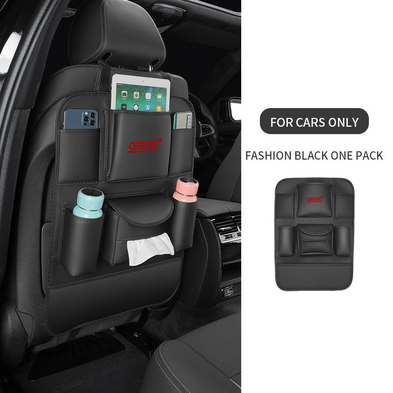 

For Subaru STI Outback Brz Wrx Xv Ascent Forester Impreza Legacy Car Seat Back Storage Bag Backrest Anti-kick Pad Accessories чёрный