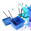 Plastic Brush Washing Bucket Multi Function Square Pen Washer Art Supplies Washing Tool Art Set