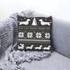 Warm Fair Isle Pattern Knit Cushion Cover Premium Comfort Reversible Pillow Cove Two in One Design for Any Room  Car Interior