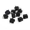 10pcs Rocker Switch Auto Car Truck Boat Round Rocker 2V 16A 2-Pin ON/OFF Toggle SPST Switches Fits For Water Dispenser Treadmill