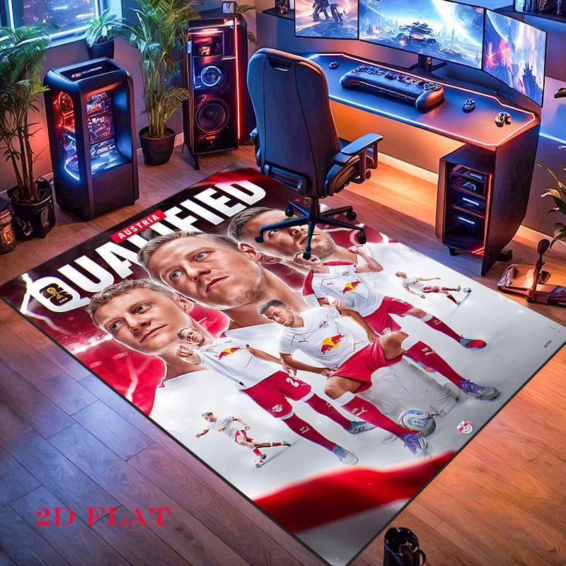 Tappeto RB Leipzig per Soggiorno Camera da Letto Casa Decorazione Divano, Tappetino Antiscivolo per Giochi Bambini