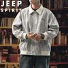 JEEP SPIRIT Men's Casual Lapel Workwear Jacket