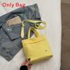 Street Style Nylon Square Bag For Women Teen Fashion Lightweight Crossbody Bag With Stitching Detail