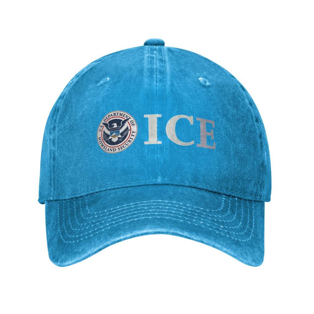 ICE Immigration Casual Baseball Cap Hiking Fishing Trucker Hat Spring Breathable Couple Women Street Style Baseball Caps