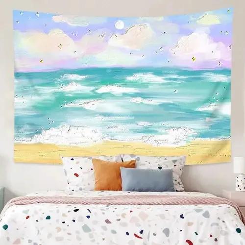 Styl Malarski Olejny Proste Tło Gobelin Dekoracja Ściany Domu Gobelin Sypialnia Salon Gobelin