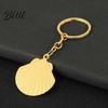 Zinc Alloy Key Holder Beach Shell Keychain  Shape Metal Decorative Backpack Charms Ring  Handbags Backpacks Car Chain Theme Keychain