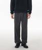 Musinsa Standard Brushed One-Pleat Wide Elastic Pants [Gunmetal]