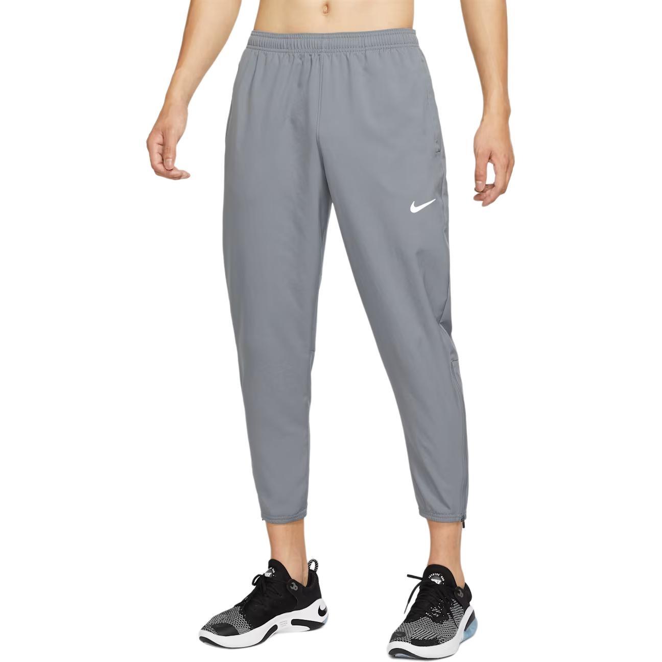 Nike Dri-FIT Challenger logo Sports Woven Running Long Pants Gray Men s DD4895-084 S