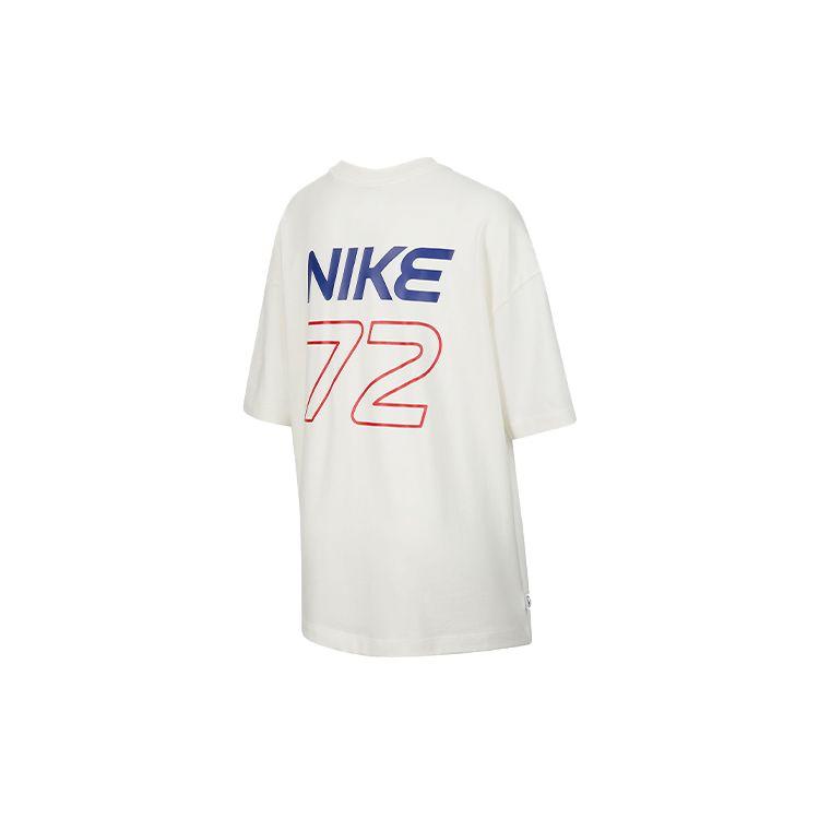 Nike Sportswear Letter Logo Number Crew Neck Casual Short Sleeve T-Shirt Kids Tops Sail-White HF6293-133