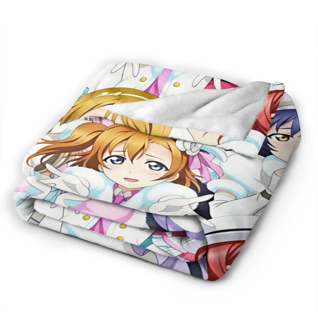 Love Live! Blanket Super Soft Comfortable Plush Throw Blanket For Living Room Camping Flannel Bedspread Bed Cover