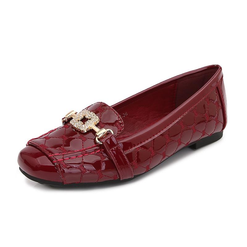 Fashion 2025 New High Quality Women's Flat Shoes Square Head Shallow Mouth Soft Bottom Comfortable Work and Leisure Small Leather Shoes