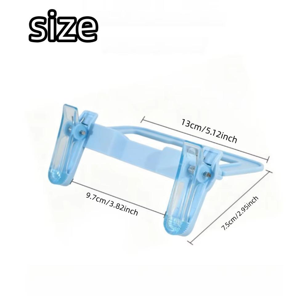 Transparent Dual-Head Clip Non-slip Adjustable Fixed Clip Book Page Holder Back-To-School