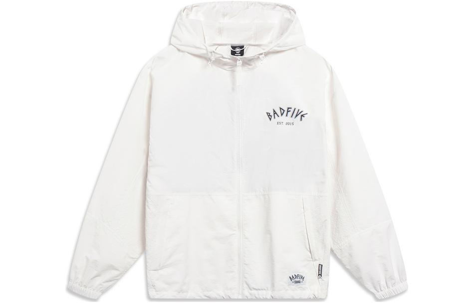 Li Ning BADFIVE Windproof Sun Protection Clothing Men's Ivory AFDT191-5