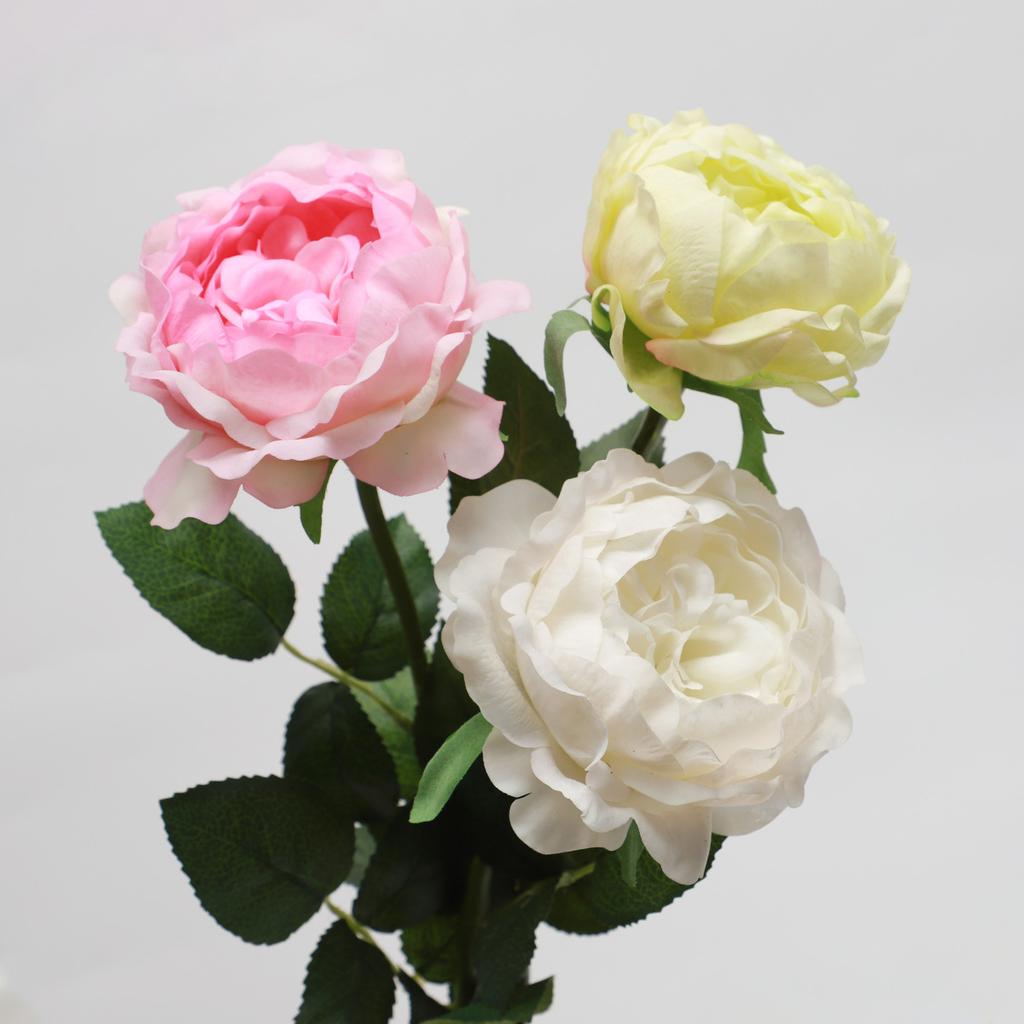 Feel moisturizing artificial flower, long branch Austin rose bouquet, home interior decoration artificial flower