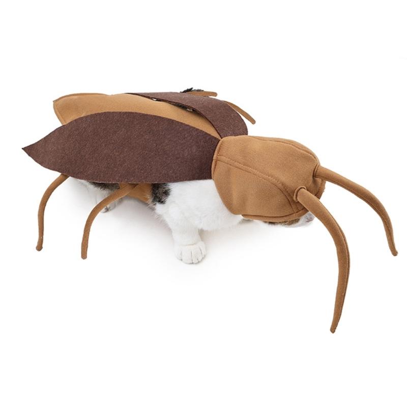 

Cockroach Theme Pet Funny Costume Cats Cosplay Pranks Cockroach Clothes for Puppies Halloween Party Accessories China Mainland