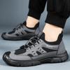 Breathable Mens Casual Tooling Shoes Outdoor Comfortable Hiking Shoes Outdoor Lightweight Soft-soled Walking Shoes Sneakers