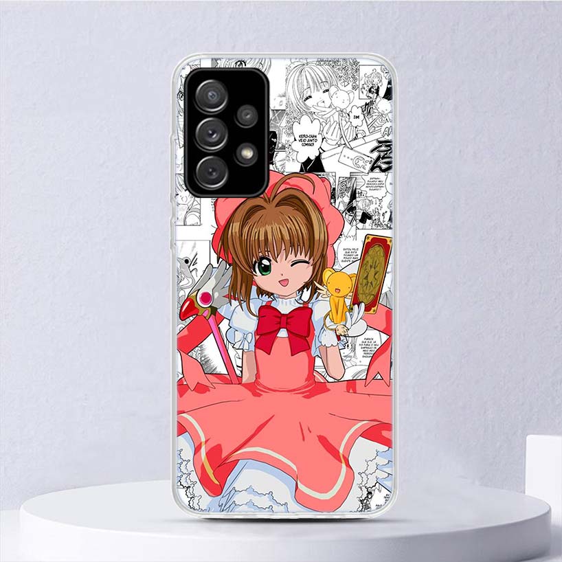 CardCaptor Sakura Anime Soft Case For Samsung Galaxy A17 A16 A26 A36 A56 A15 A14 A13 A55 A54 A53 Phone Cover A25 A35 A24 A34 A23