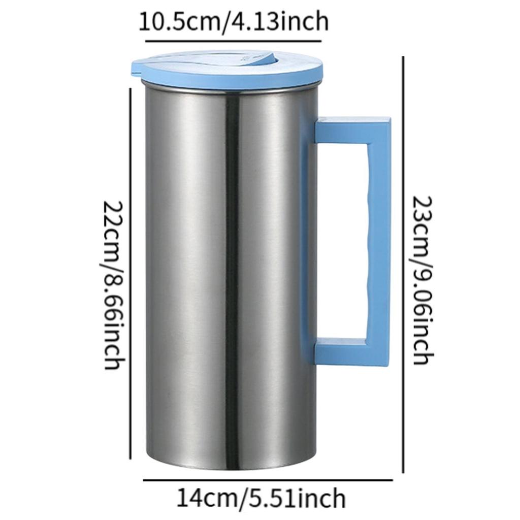 Nerezová konvice na vodu Konvice na nápoje 1,8 l Dávkovač na kávu Láhev na vodu Víceúčelová karafa na cestování