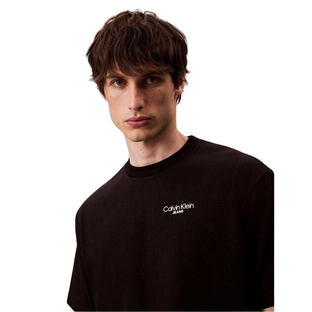 Calvin Klein Mens Back Print Logo Regular T-Shirt