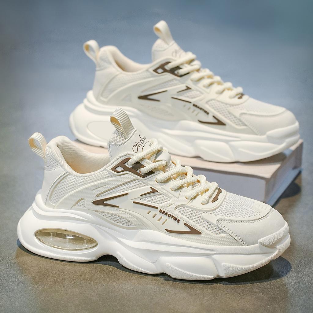 Dad Shoes Herrenschuhe Sommer Neue Atmungsaktive Mesh-Schuhe Herren Trendy Vielseitige Dicksohlige Sneaker Lässige Laufschuhe