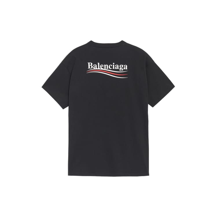 Balenciaga Political Campaign SS20 T Shirt Regular Fit Men's Black 570803TAV441000