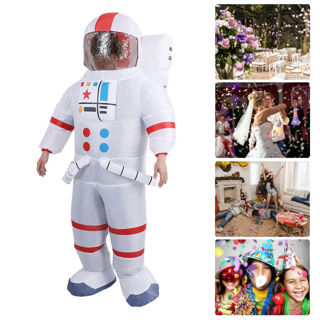 Costume gonfiabile per costume di Halloween divertente Costume gonfiabile spaziale Vestito, Adulto 150-190cm 59.1-74.8in Gonfiabile per tutto il corpo Festa
