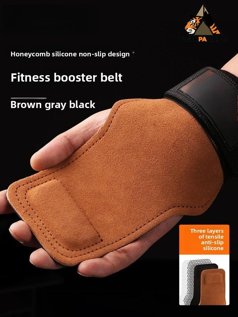 Gym Gloves Grips Anti-Skid Leather Gymnastics Guard Palm Protectors Pull Up Horizontal Bar Weight Lifting Guantes Gym
