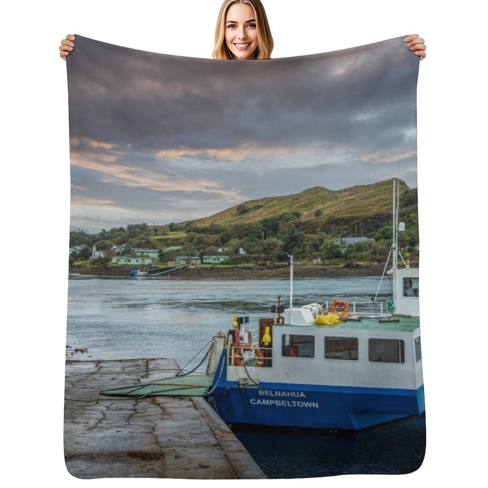 

Cuan Ferry Throw Blanket Spring Fall Cozy Throw Blanket for Couch 75x100cm