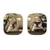 2Pcs Animal Print Car Sun Shade High-Density Aluminum Foil Windshield Sunshade Blocks UV