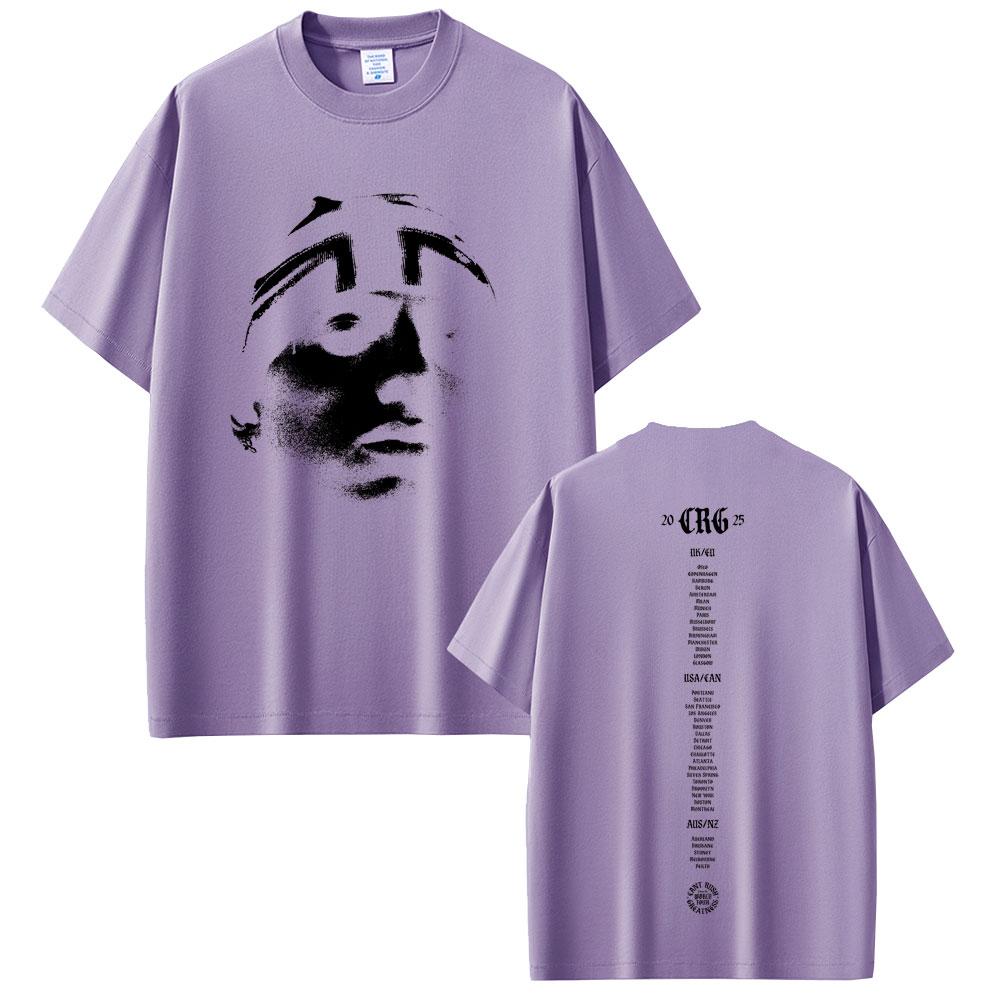 Rapper Central Cee Face Graphic T Shirt CANT RUSH GREATNESS World Tour 2025 Tshirt Unisex Women Hip Hop Fashion Oversized Tshirt