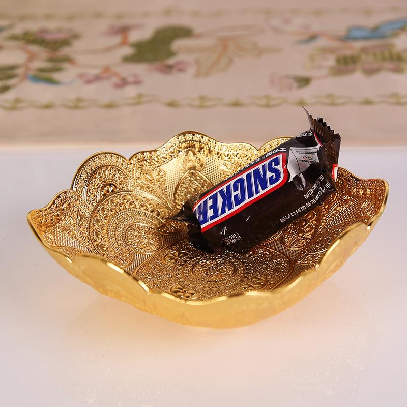 Peacock Pattern Turkish Fruit Plate Small, Home Decoration, Living Room Creative European Luxury Candy Fruit Plate