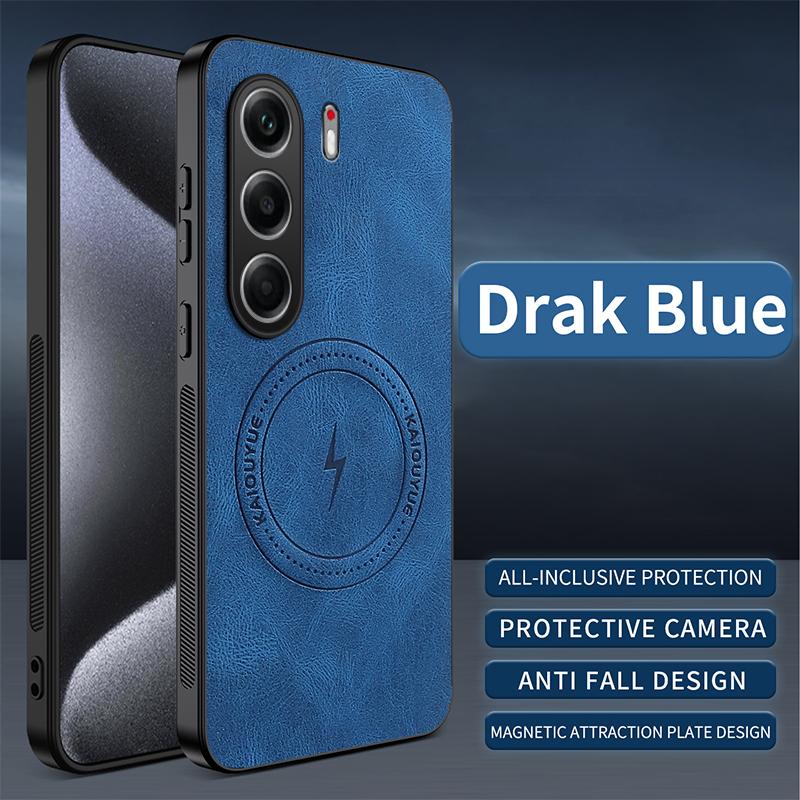 Per Tecno Camon 40/Tecno Camon 40 Pro 4G 5G Custodia Semplice Elegante Magnetica di Aspirazione Lusso PU Pelle Amica della Pelle Anti-caduta Cover