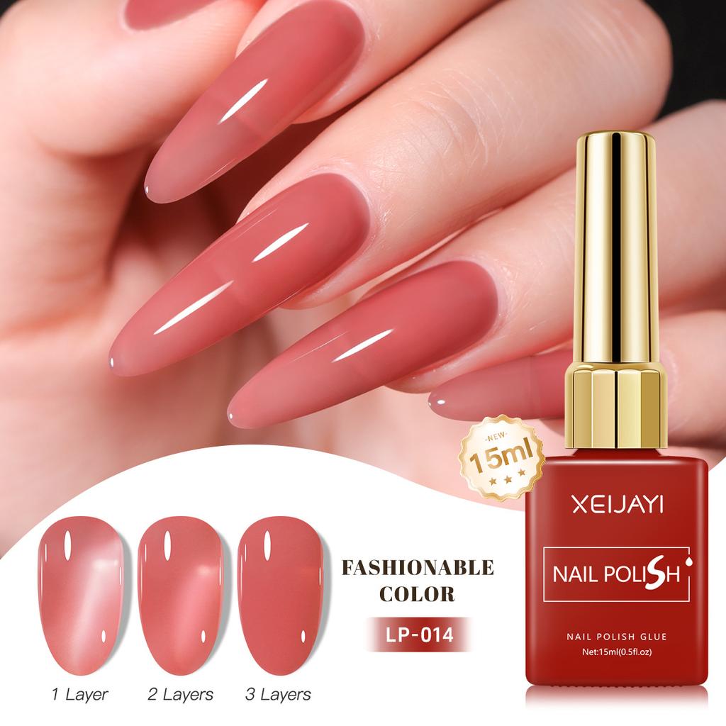 15ml Salon Professional UV Gel Nail Polish Hypoallergenic Soak Off Salon Home Use Lamp Needed
