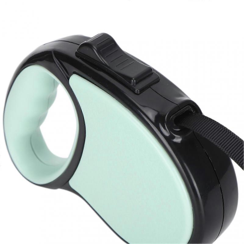 3/5M Retractable Dog Leash 5m Green Anti-Slip Handle Polyester