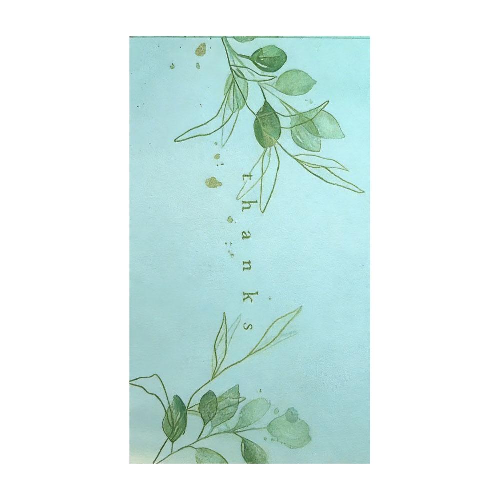 Black Thank You Card with Gold Print (9x5cm) - Creative Gift Card for Flower Shops, Online Stores, Cakes, and Blessings
