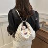 Cute Japanese Polka Dot Dog Backpack For Women Spacious Stylish Tote Bag For Commuting