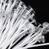 100 Pcs/Lot For Candle Making -Coated With Natural Soy Wax Low Smoke DIY Candle Making Bougie For Jelly Jars Soda/soup Cans