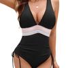 2025 Solid Color One-Piece String Bikini Swimsuit for Women