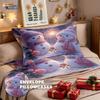 3pcs Merry Christmas Snowman Printed Chipless Quilt Set Multi Size Bedroom Holiday Bedding Holiday Decoration Machine Washable