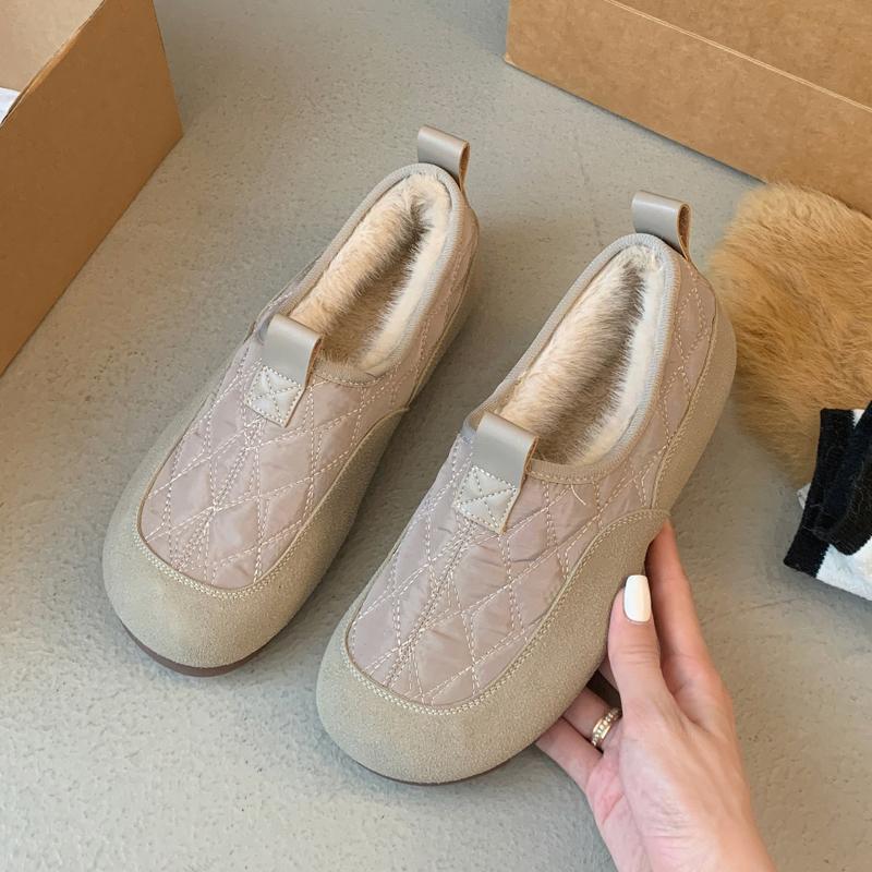 Winter cotton shoes beef tendon sole velvet cloth shoes medium shoes 35