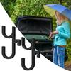 2 Piece Car Umbrella Hooks Purse Holder for Car Trunk Hanger Clip Storage Backseat for Seat Visor Truck Boat Stroller Wheelchair