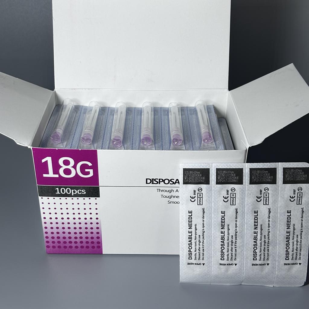 Hot Sell 18G 38mm 100pcs/box Disposable Tool Sterile Needle Tattoo