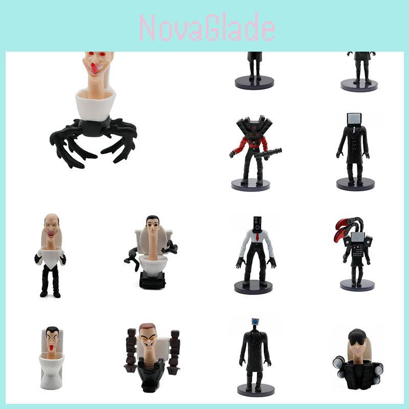 PVC-Material Toilettenmann vs. Überwachungsmann Figur Spielzeug Großhandel Jungenpuppe Anhänger Geschenk G291983 Toilettenmann 13 Stile