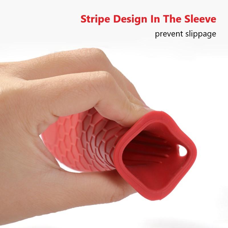 Bucătărie Anti-alunecare Rezistent la Căldură Mâner din Silicon Pentru Oale și Tigăi Mâner de Prindere Suport Ușor de Instalat și Îndepărtat Accesorii de Uz Casnic