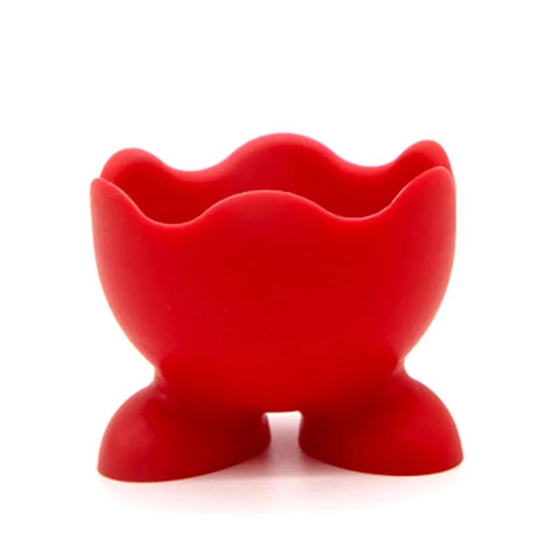 1/3Pcs Silicone Egg Cup Colorful Soft Silicone Egg Cup Boiled Egg Serving Cup Egg Tray Egg Holders Stands Kitchen Tools Gadgets