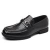 Men's British Style Cowhide Slip-On Leather Shoes - Versatile for Casual, Business & Formal Wear