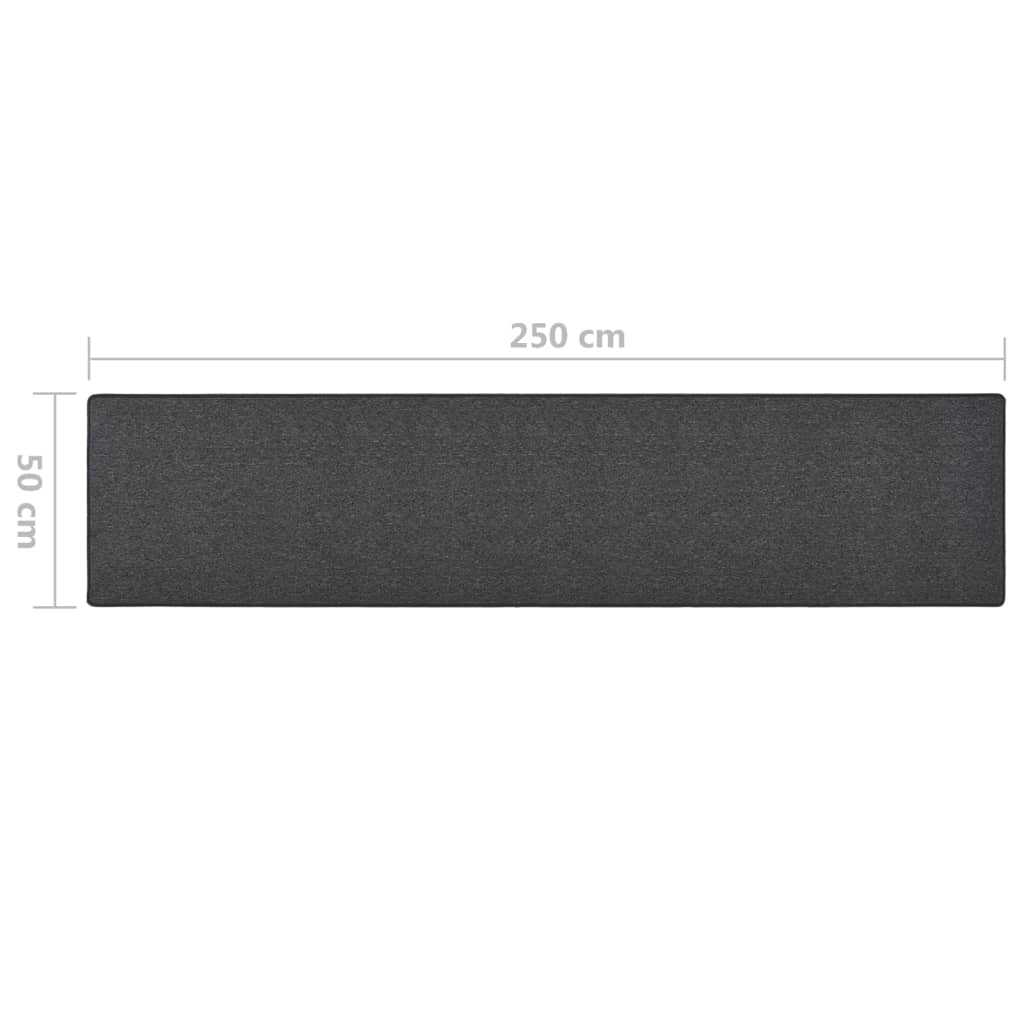 Vidaxl Dywanik, Antracytowy, 50X250 Cm