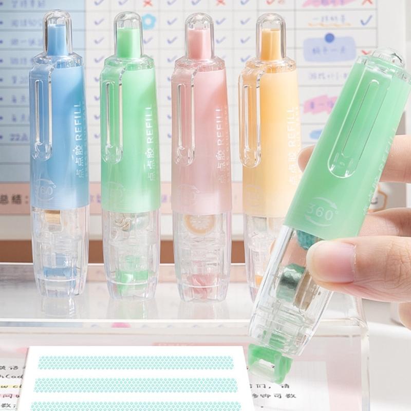 Gluess Tape Roller Double Sided Tape Roller Adhesive Glues Runner School Office Supplies for Scrapbooking Crafting